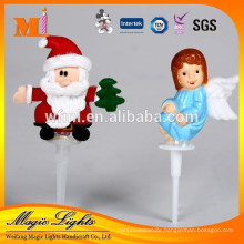 Cute Plastic Christmas Cake Decoration Santa Claus